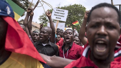 ‘Ghana not for sale’: Protesters march in Accra against military deal with US