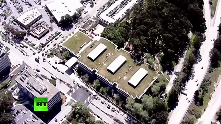 FBI & California police swarm scene of YouTube HQ shooting (VIDEOS)