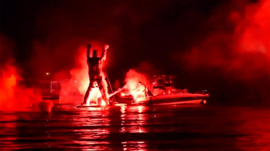Judas effigy turned into raging inferno by Greeks celebrating Easter (VIDEO)