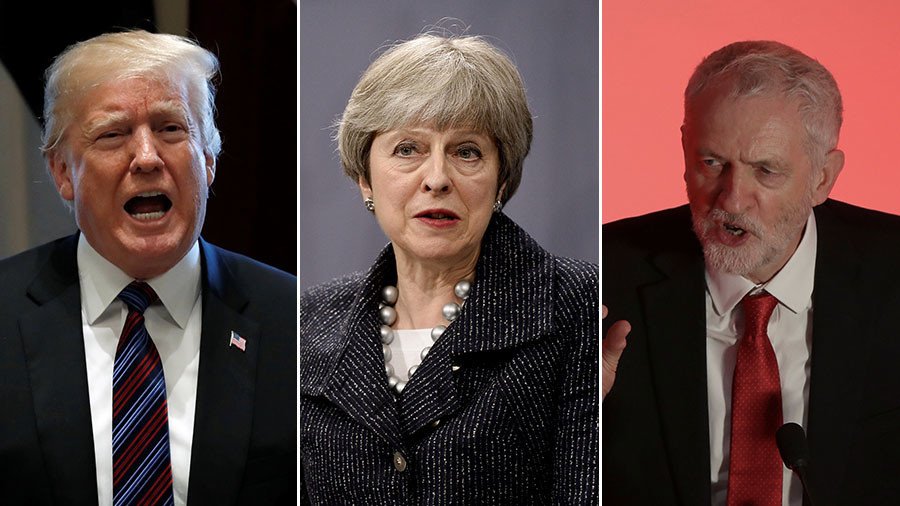 ‘She’s waiting for instructions from Trump’: Jeremy Corbyn slams Theresa May over Syria dithering