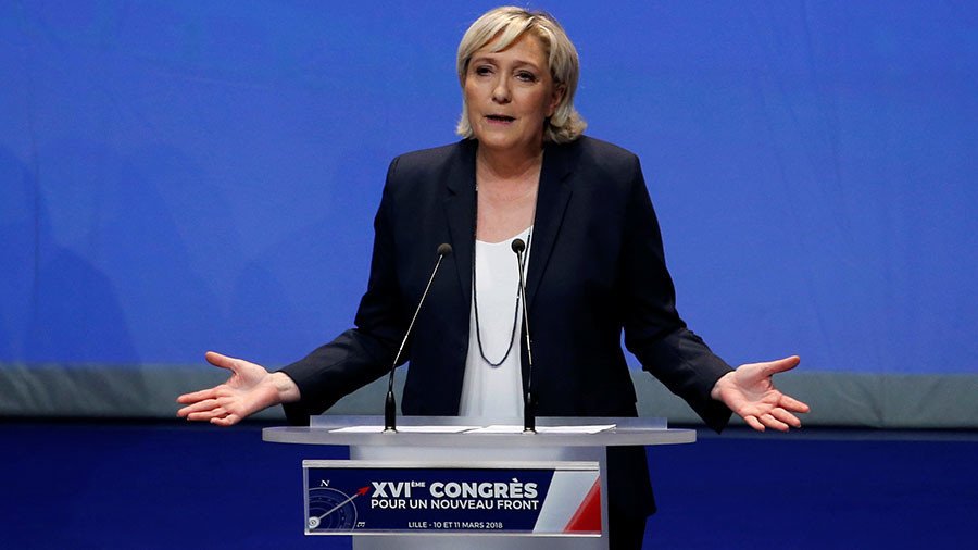 ‘Unpredictable path’: Le Pen slams Macron’s order to bomb Syria — RT ...