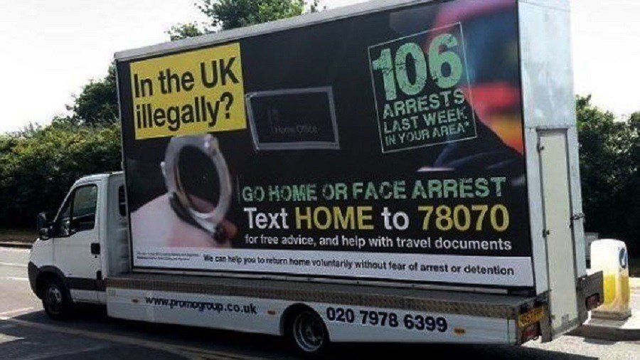‘Go home or face arrest’ vans approved while she was on holiday – May’s former special adviser