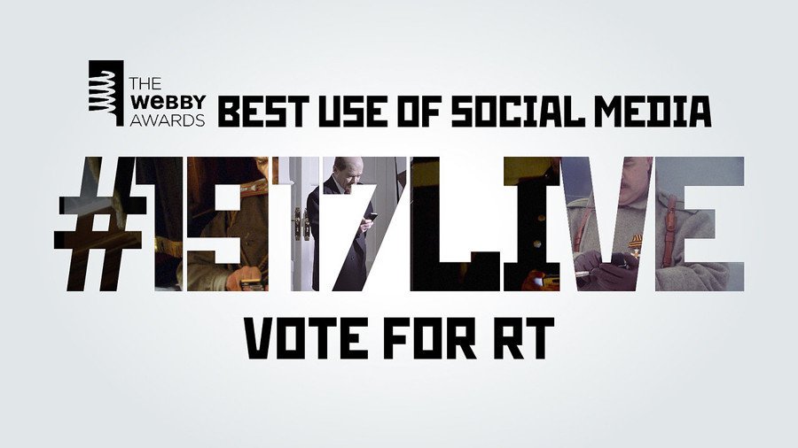 Countdown in tight race for Webby award – and you can help RT’s #1917LIVE win!