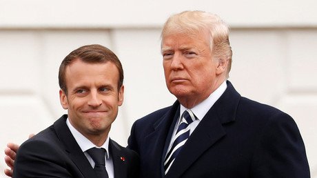 ‘Beautiful friendship’? Trump and Macron’s awkward body language (VIDEO)