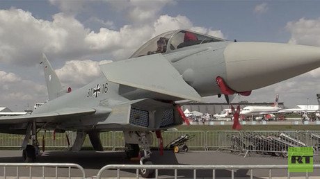 Drones & fighter jets on display at German expo as opposition says people ‘want peace’ (VIDEO)