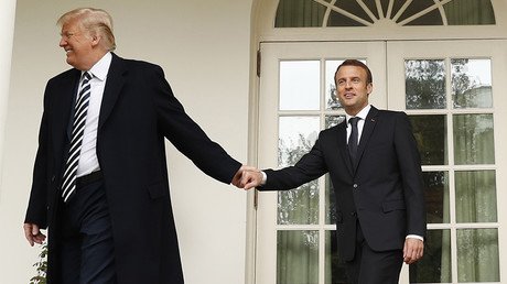Dude, where’s my tree? Twitter abuzz after oak planted by Trump & Macron 'vanishes'
