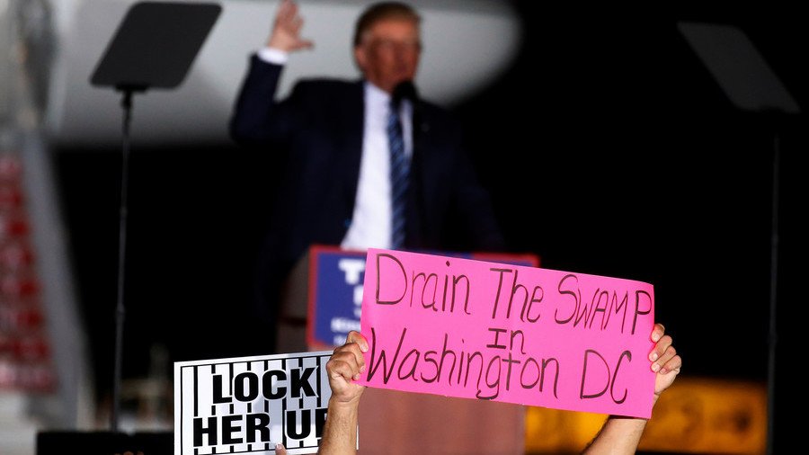 Drain the swamp? Trump made it worse – poll