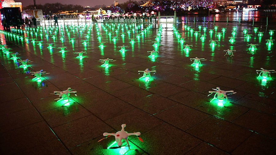 1,374 drones light up the skies to break Guinness World Record in China (VIDEO)