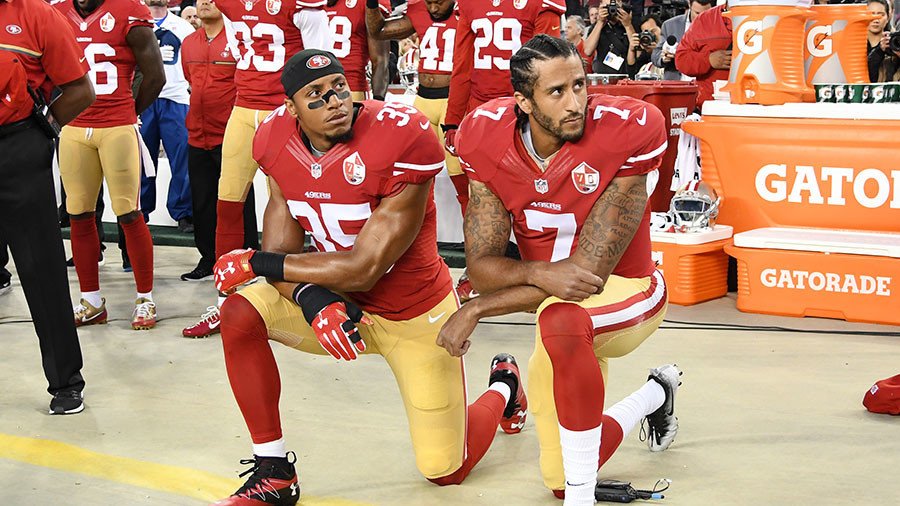 Kaepernick's ex-teammate says teams colluded not to sign him over anthem protest, files grievance