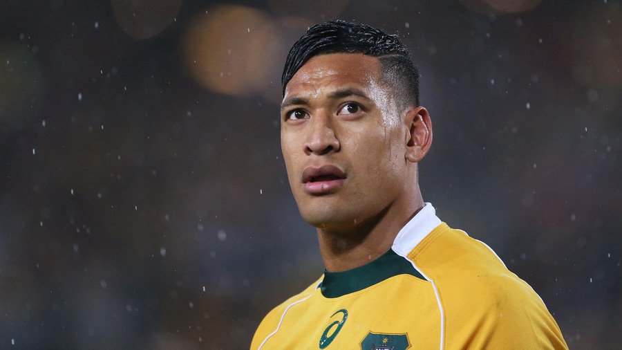 Australian rugby star Folau 'stands firm' that gay people 'will go to hell'