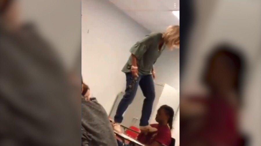 Popular teacher ‘forced’ to resign after nudging & slapping student to ‘wake him up’ (VIDEO)