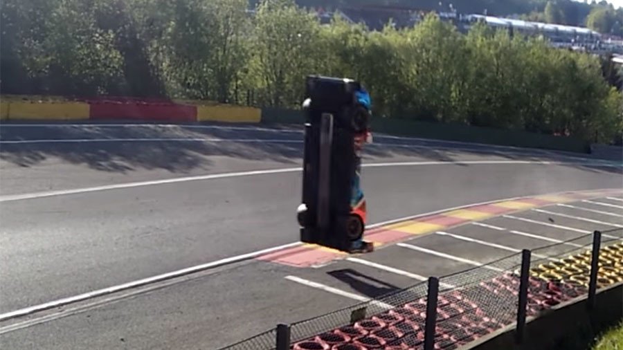Russian driver unhurt following incredible crash at Spa