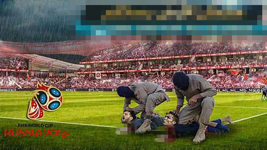 Islamic State uses vile posters to threaten Messi & Ronaldo beheadings at Russia World Cup (PHOTOS)