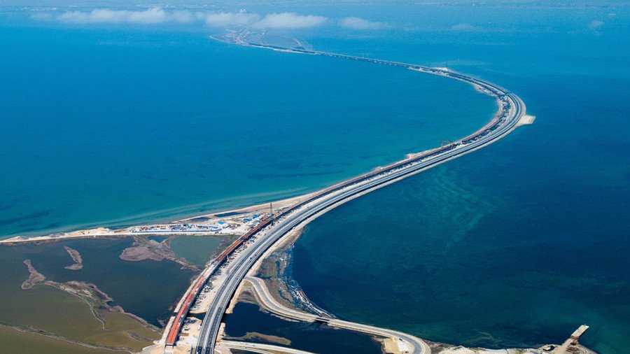 27 months in 3 minutes: How Russia built Europe’s longest bridge (TIMELAPSE VIDEO)