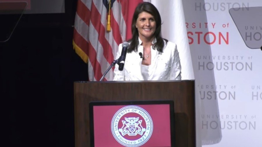 ‘You sign off on genocide’: Protesters attack Haley over Palestine (VIDEO)