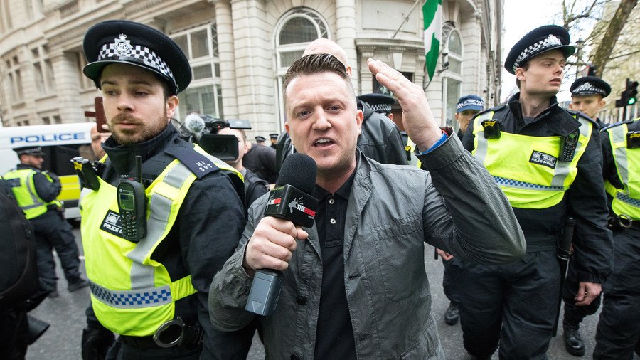 Tommy Robinson jailed for 13 months after filming outside child sex grooming trial