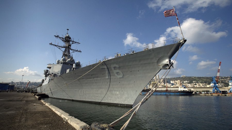 US warships sail near disputed South China Sea islands