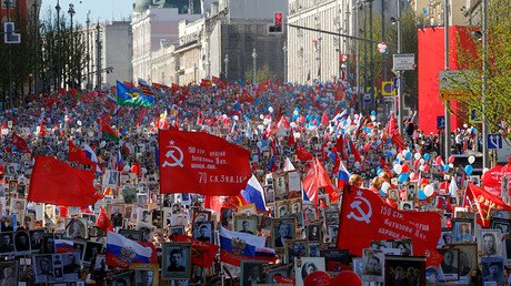 Russia’s FSB foiled terrorist attack on massive V-Day Immortal Regiment march in Moscow – official