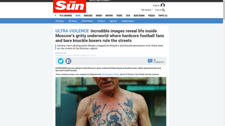 How The Sun made up ‘scary Russian ultras’ captions & deceived Serbian photographer (PHOTOS)