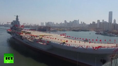 VIDEO: China's 1st home-built aircraft carrier heads out for sea trials