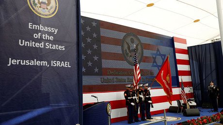 US opens Jerusalem embassy on 'great day for peace' as dozens of Palestinians shot dead