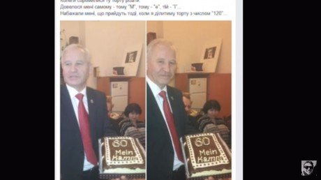 Kiev recalls consul from Germany over claims he hailed Nazis, denied Holocaust, received Hitler cake