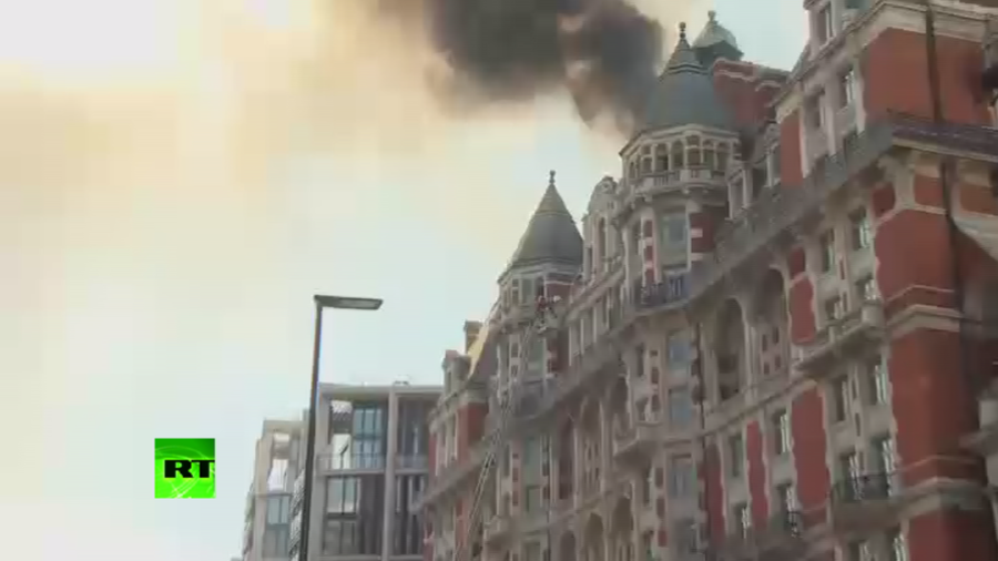 Major fire at London's luxury Mandarin Oriental hotel just weeks after £185m refurbishment completed