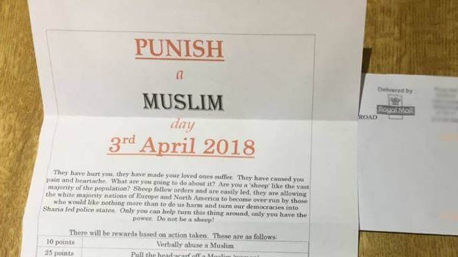 ‘Punish a Muslim Day’: Man charged in connection with Islamophobic letter campaign