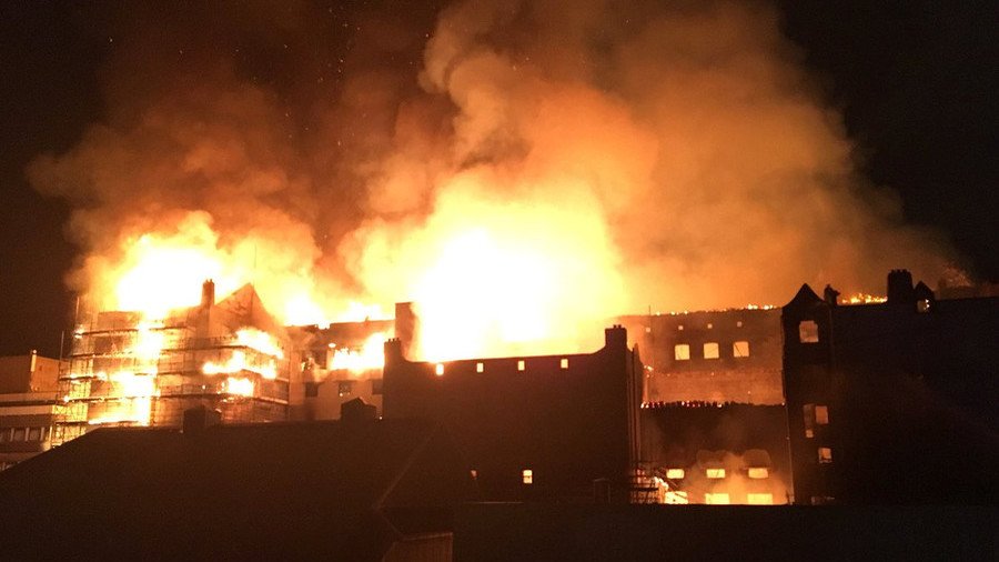 Major blaze ravages Glasgow School of Art’s Mackintosh building (PHOTOS, VIDEOS)