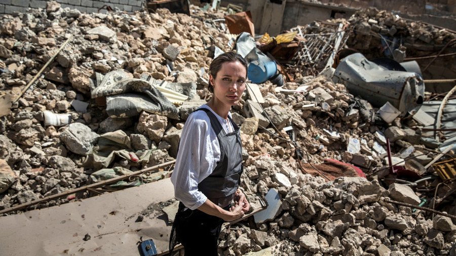‘You can smell the bodies’: Angelina Jolie in Mosul one year after ‘liberation’ by US-led coalition