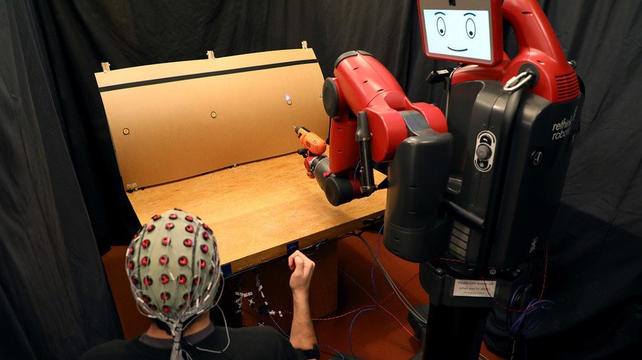 Power of thought and flick of a finger: MIT creates mind & gesture controlled robot (VIDEO)