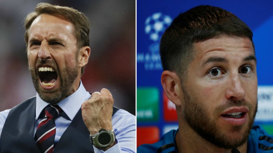 ‘We blame Ramos!’ – Twitterati troll Spain star for England manager shoulder injury  