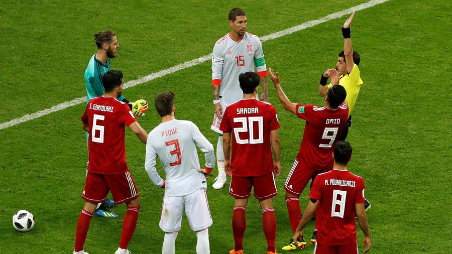 Iran staff member hospitalized after disallowed goal in Spain World Cup game