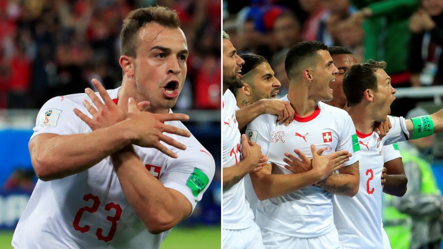 Shaqiri & Xhaka celebrations spark scandal as politics overshadows Swiss win against Serbia