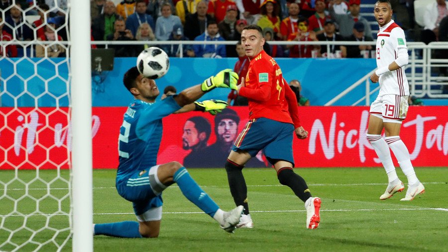 Spain set up last 16 clash with Russia after grabbing late draw against eliminated Morocco