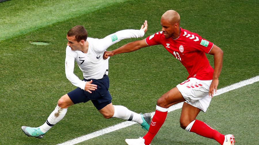 World Cup sees first goalless draw as Denmark and France play out dour 0-0 in Moscow