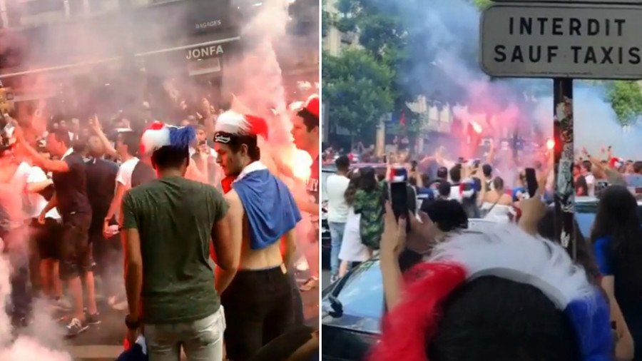 Wild celebrations in Paris as France book World Cup last 8 spot with win over Argentina (VIDEO)