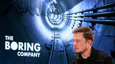 Boring Company shoots Tesla car down underground tunnel (VIDEO)