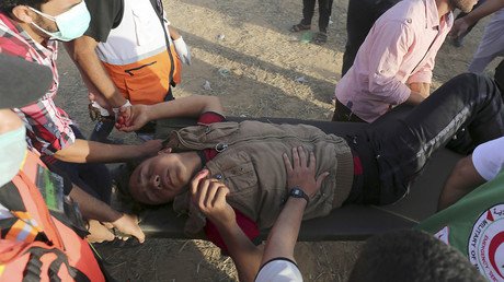 Dozens of Palestinians injured by Israeli forces during protest at Gaza border (PHOTOS)