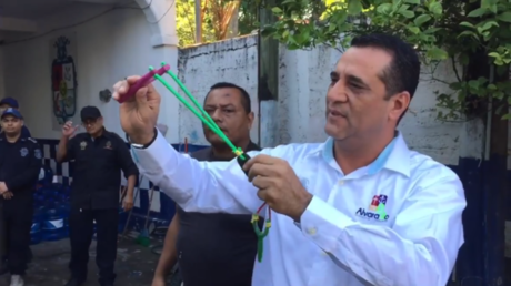 Guns for catapults: Mexican mayor hands out slingshots to police after they fail firearm use test