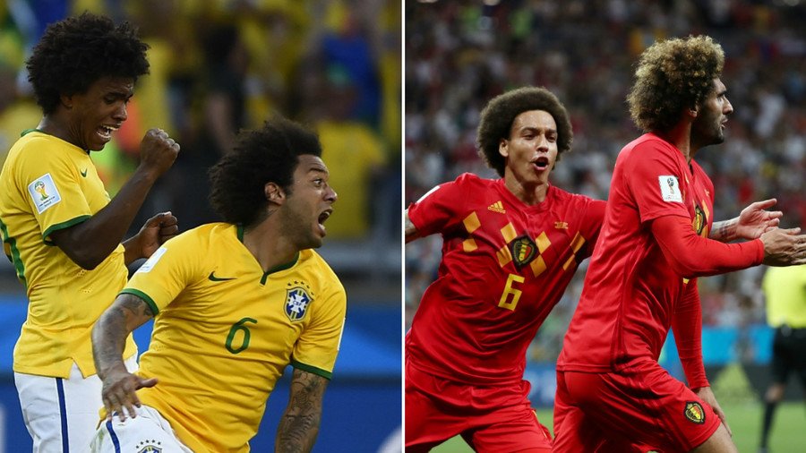 Best afro wins!: Football fans revel in bushy haircuts frenzy during Brazil vs Belgium match