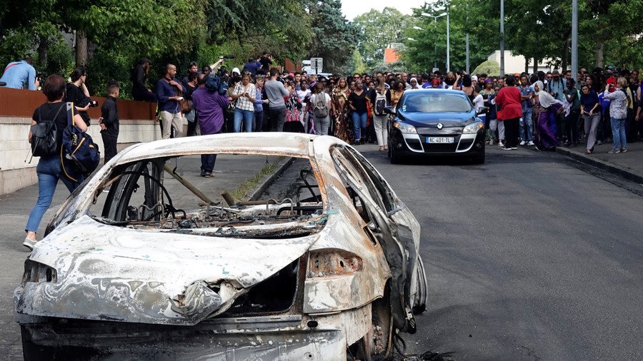 French officer who 'accidentally' killed black man charged with manslaughter as riots continue