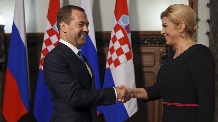Russian prime minister and Croatian president to attend World Cup quarter-final in Sochi 