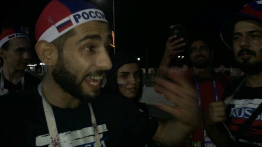 ‘Thank you Putin! We support Russia because Russia supported us’: Syrian fans at World Cup (VIDEO)