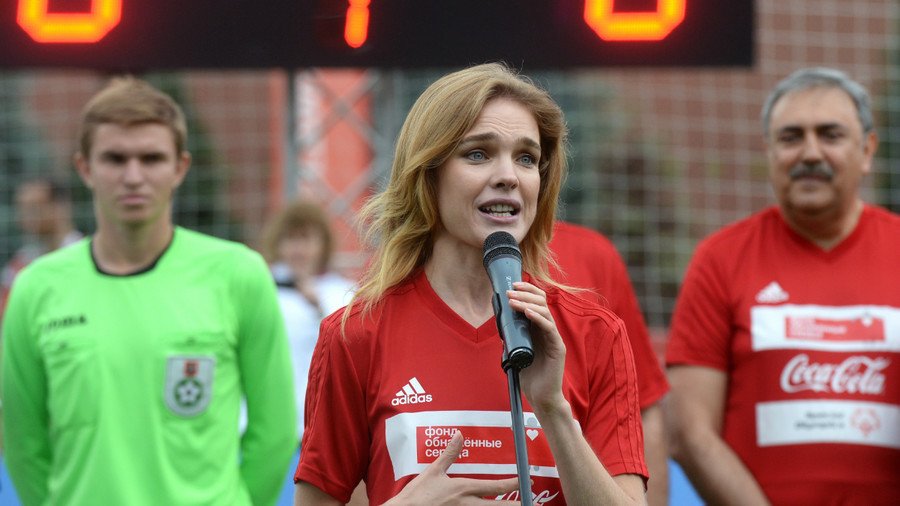 Natalia Vodianova Joined Unified Football Match on Red Square