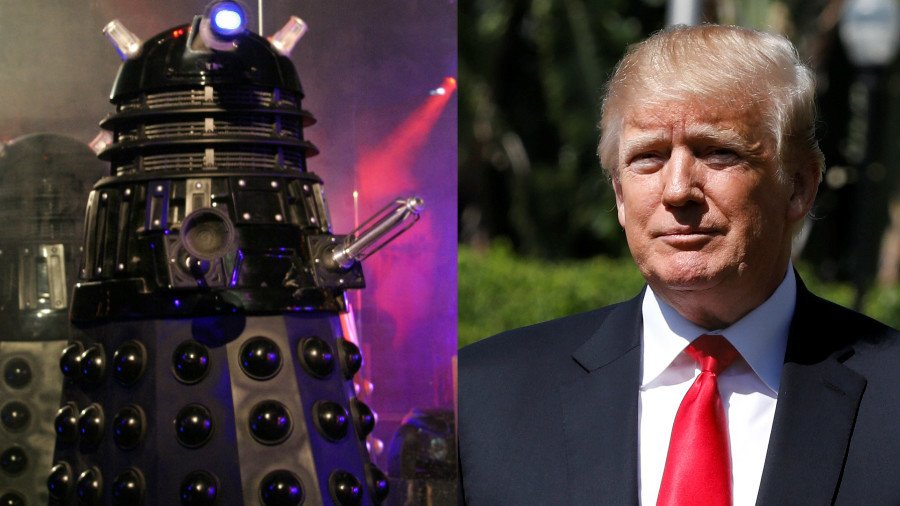 ‘We’ll destroy the world’:  Dalek Trump & ‘CyberMay’ hit London during mass protest (VIDEOS)