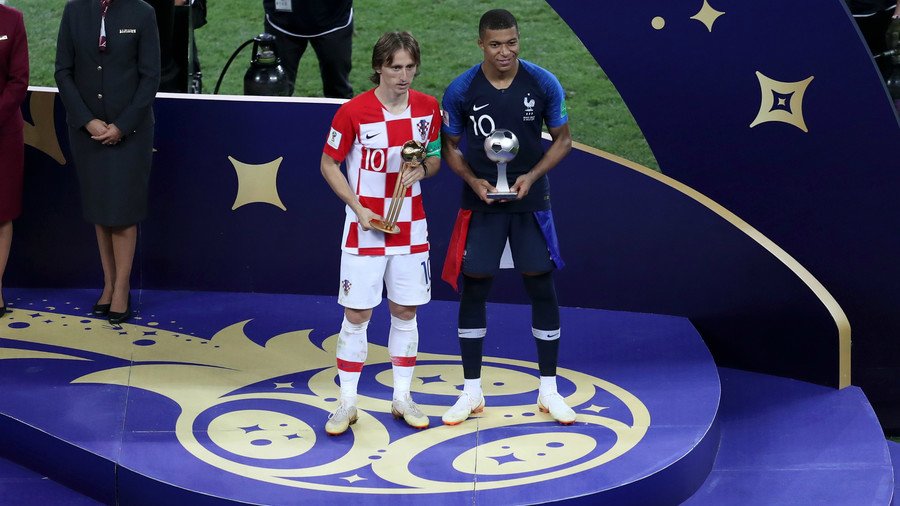 Modric voted best player of Russia 2018, Mbappe best young footballer