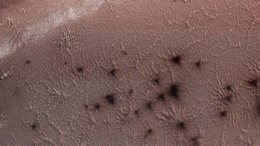 ‘Alien arachnids’: Spider-like mounds captured by NASA on Martian surface (PHOTO)