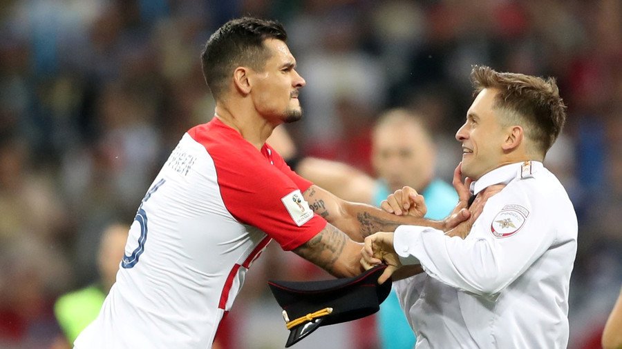 ‘I wanted to throw him from the stadium’: Croatia's Lovren on flooring Pussy Riot protester