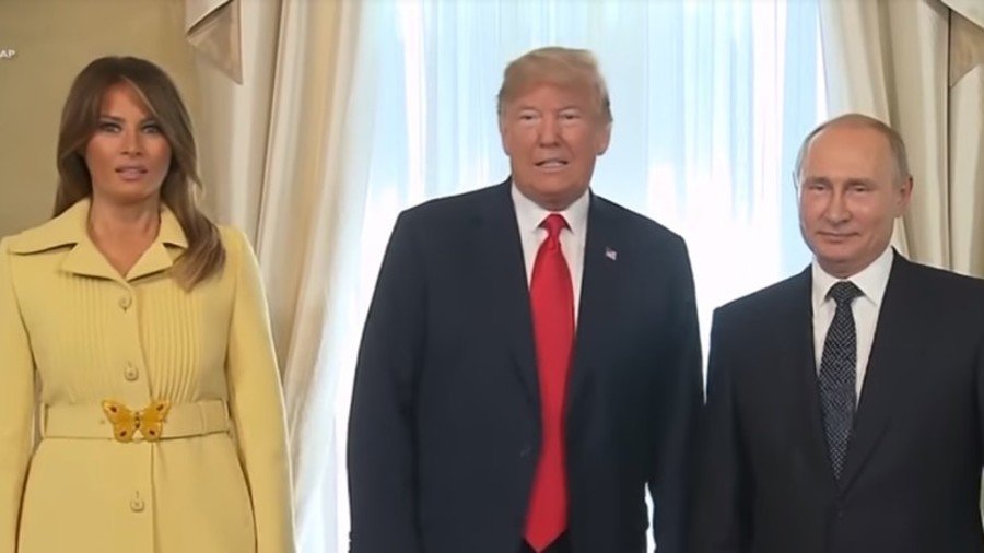 Horror handshake: Twitter digs Melania’s facial expression during Putin meeting